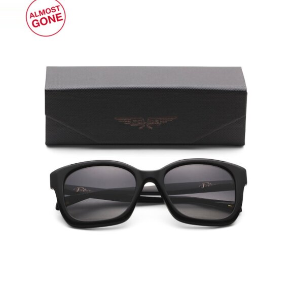 POLICE Black 54mm Square Sunglasses